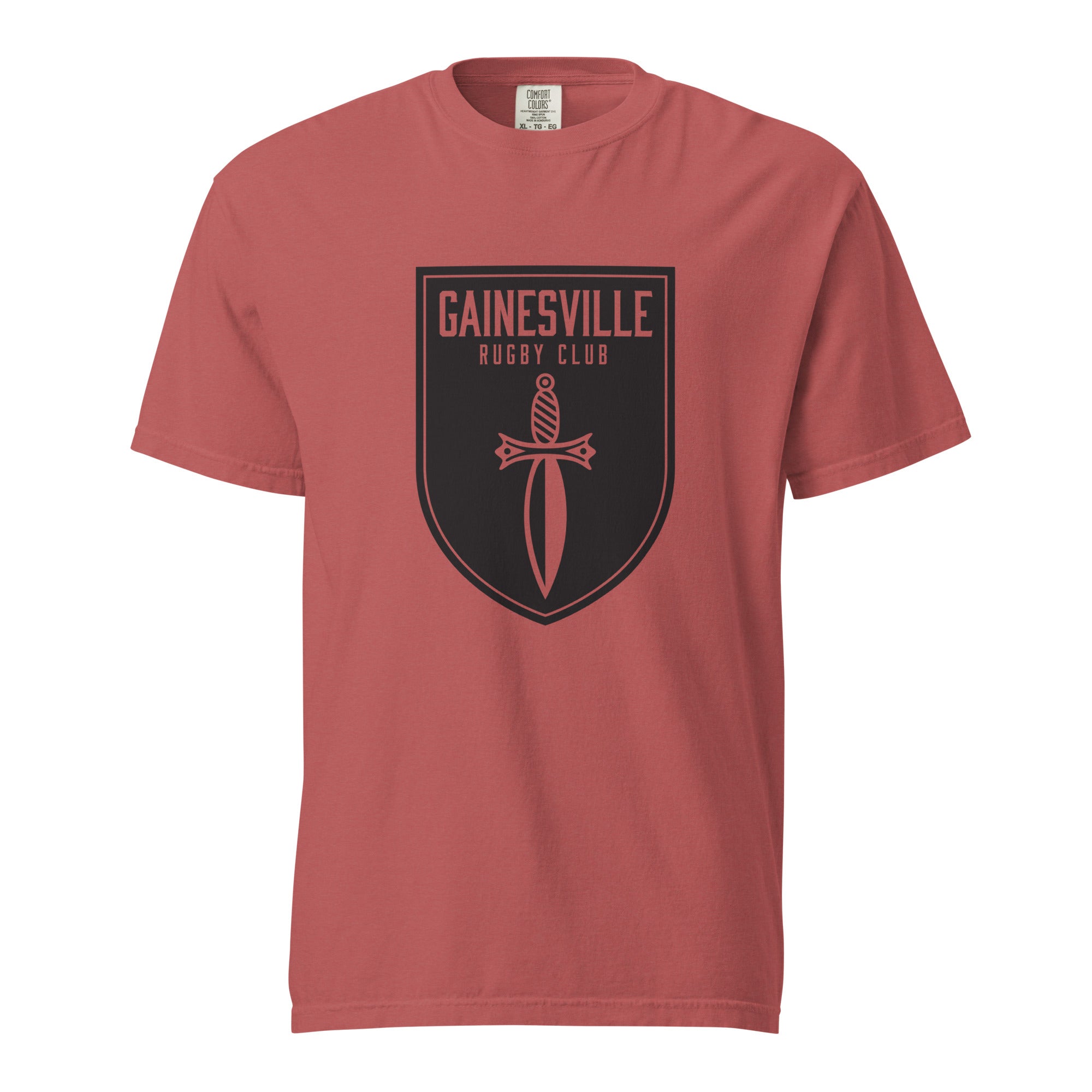 Gainesville Spartans RFC Garment Dyed Cotton T-Shirt | Vintage Rugby Style Tee for Men | Perfect for Game Day & Casual Wear