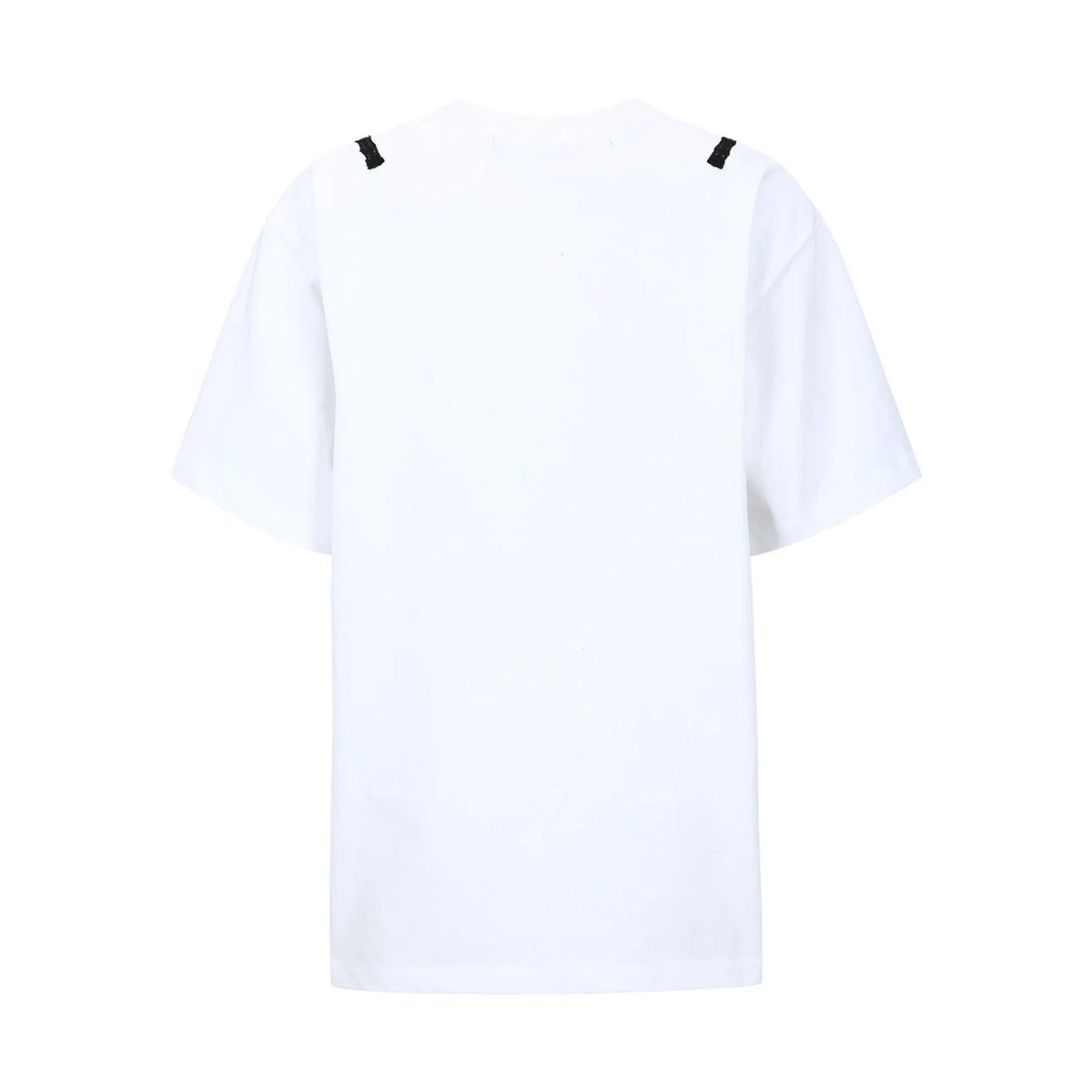 Lace Corset Oversized T-Shirt for Women - White - Stylish Lace-Up Casual Tee for Everyday Wear, Date Night & Layering