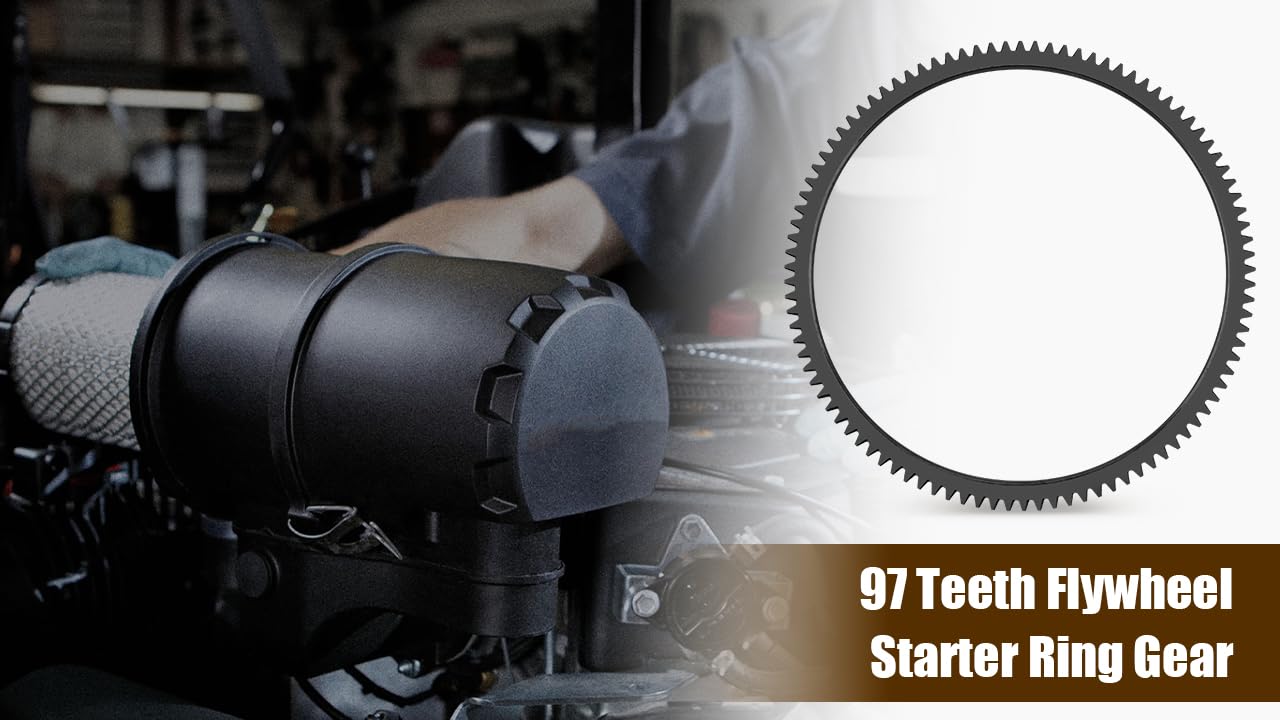 97 Teeth Flywheel Starter Ring Gear Replacement for Kohler Command V-Twin & Courage Engines - Compatible with Kohler Flywheels - Perfect for Lawn Mower, Tractor & Small Engine Repair