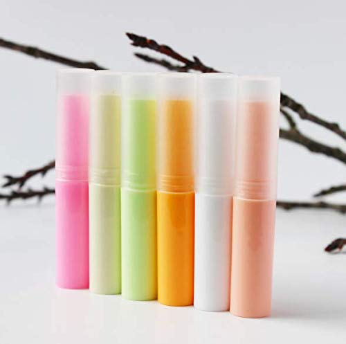 24PCS 4g White Empty Lipstick Tubes - Rotating Plastic DIY Lip Balm Containers with Cap for Handmade Lip Gloss, Body Balms & Cosmetics | Perfect for DIY Beauty Projects, Homemade Lip Care & Small Business Packaging