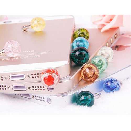 3.5mm Glow in The Dark Headphone Jack Dust Plug - Anti-Dust Cover for Tablets, Phones, Laptops (Random Color) - Perfect for Night Use, Travel & Device Protection