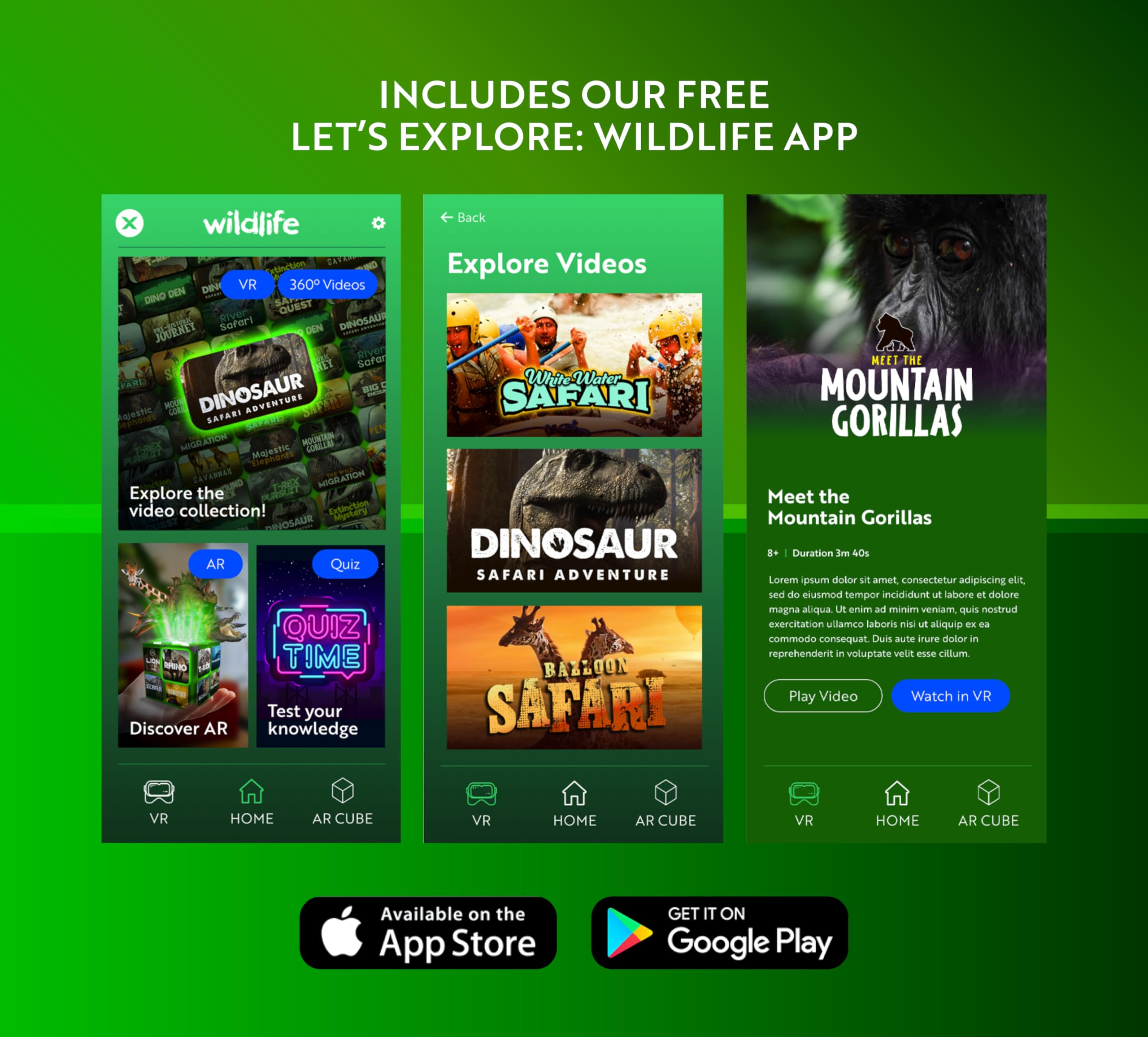 Kids VR Headset - STEM Educational Virtual Reality Gift Set for Boys & Girls | Family Friendly VR Adventure | Explore Wildlife & Science with Smartphone VR | Perfect for Birthday Gifts & STEM Learning Activities