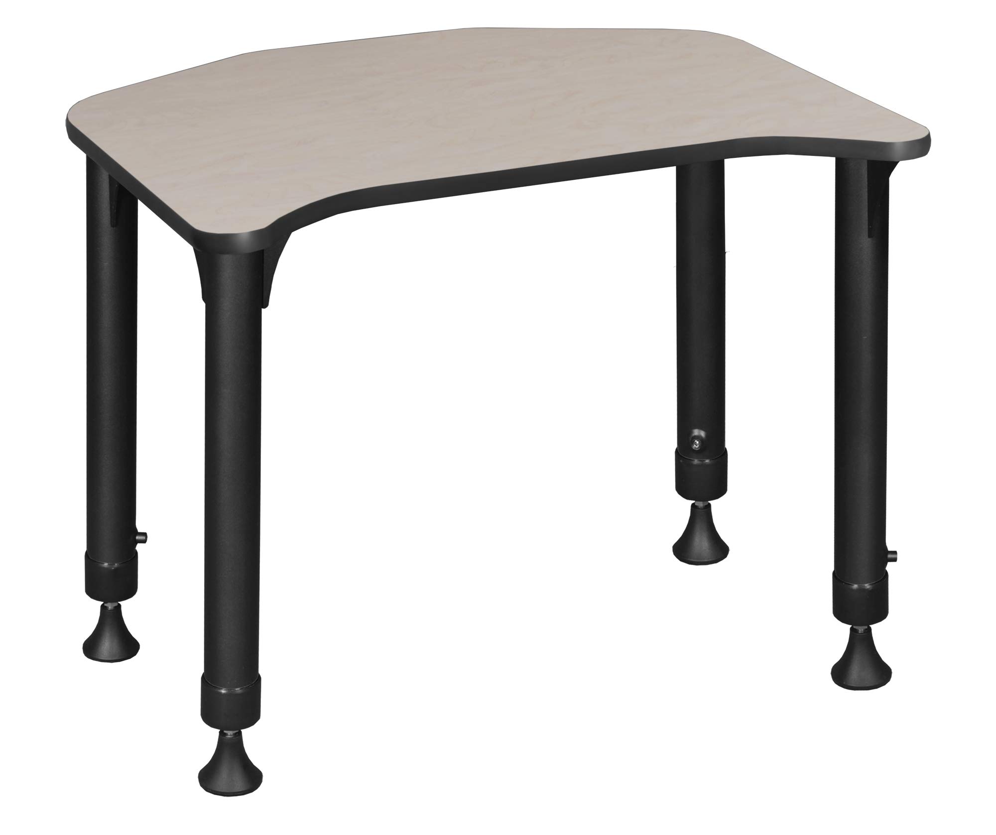 Regency Ferris Height Adjustable School Desk for Students - 26x24 Inches, Maple Wood Study Table - Perfect for Homeschooling, Online Classes & Dorm Rooms