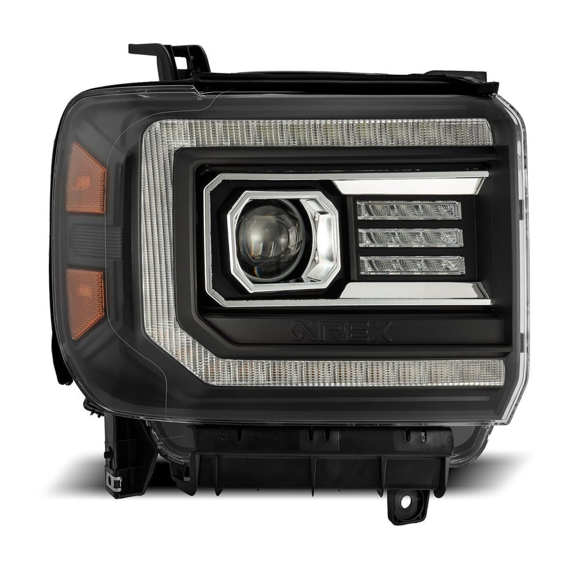 14-18 GMC Sierra LUXX Series LED Projector Headlights - Black - High Performance Upgrade for Night Driving & Off-Road Adventures