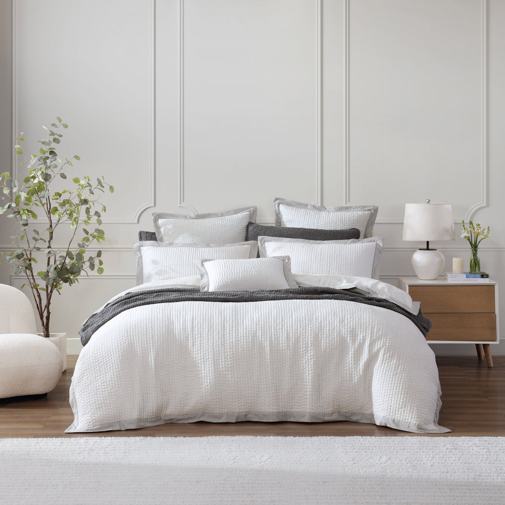 Premium Felix Charcoal Quilt Cover Set - Queen Size Bedding for Luxurious Comfort | Perfect for Master Bedroom, Guest Room & Cozy Home Decor
