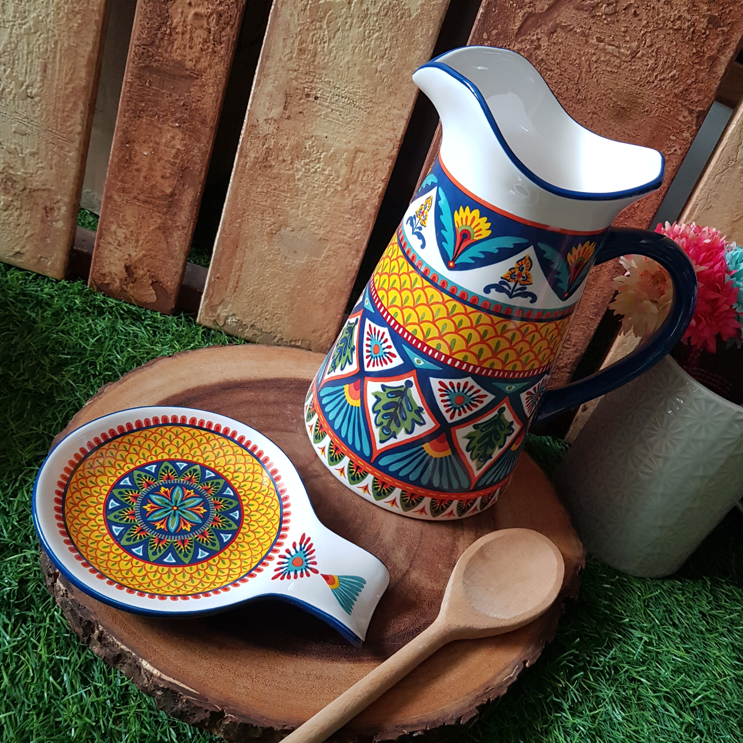 Blue Talavera Pitcher 2L
