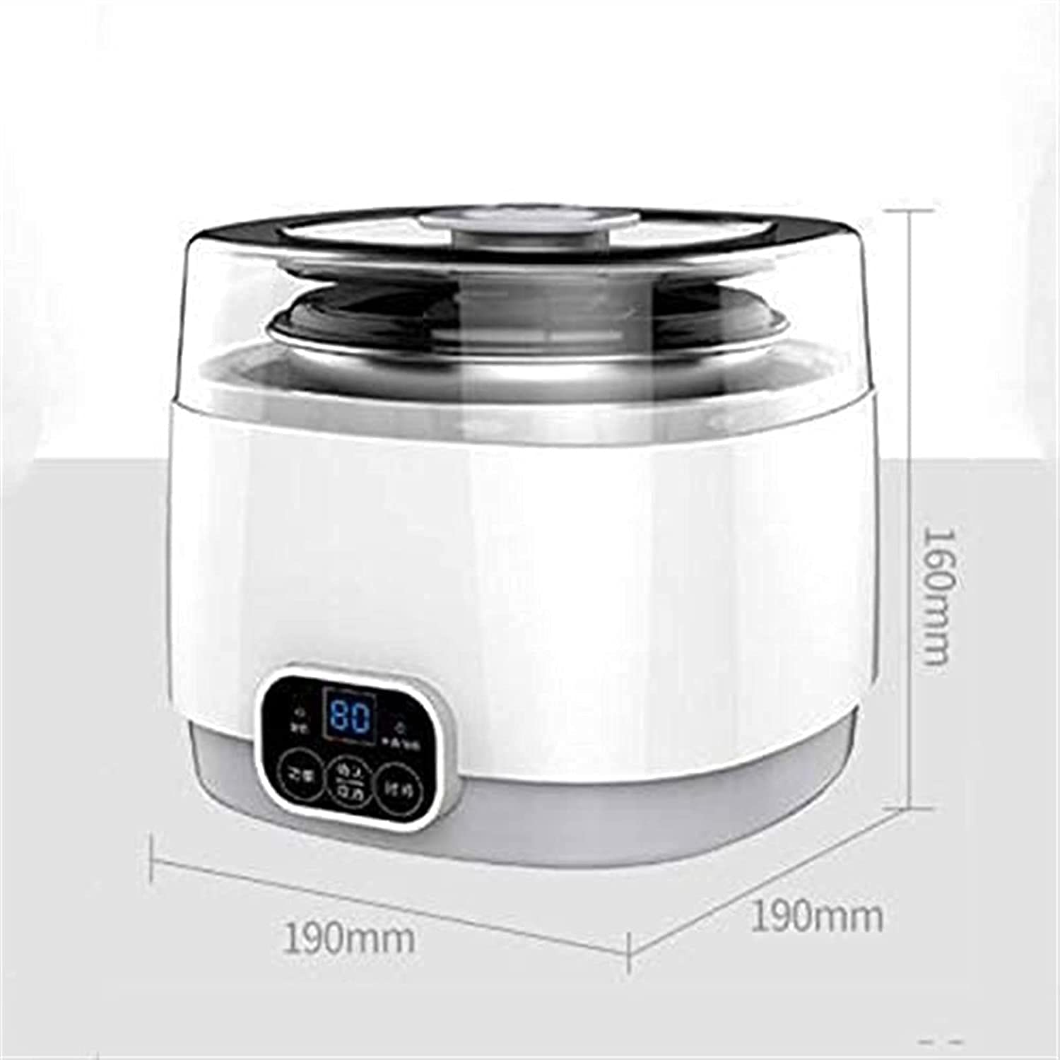 Automatic Yogurt Maker Machine - Multifunctional Home Yogurt Maker with Strainer, Timer Control & Stainless Steel Inner Pot, Smart Touch Panel - Perfect for Homemade Greek Yogurt, Probiotic Drinks & Healthy Breakfasts
