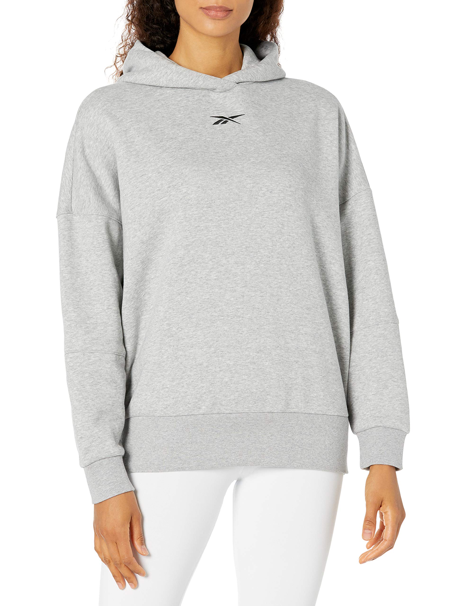 Reebok Women's Oversized Hoodie - Soft Fleece Pullover Sweatshirt for Casual Wear, Gym & Lounge | Comfortable Streetwear Fashion