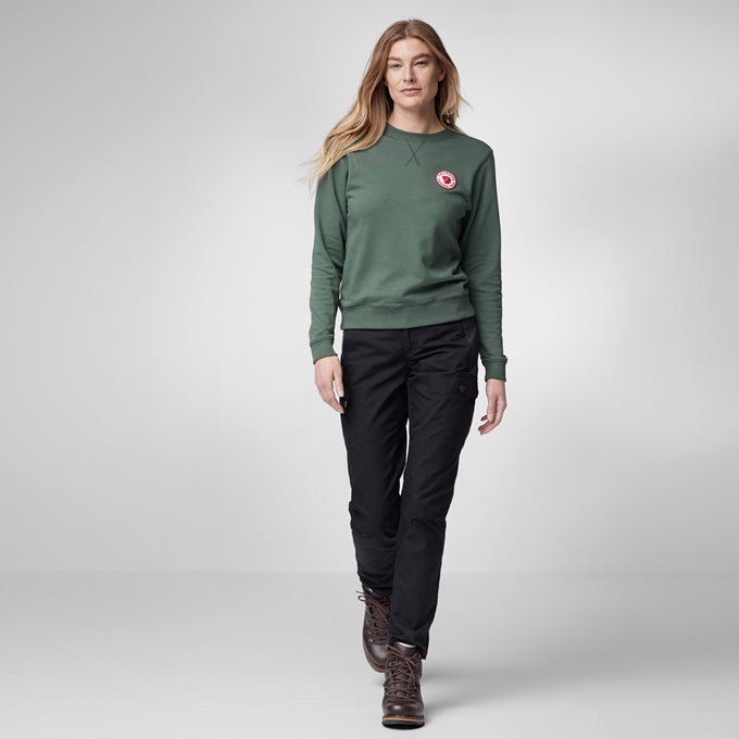 Vintage 1960s Logo Badge Sweater for Women - Retro Knit Pullover - F87230 - Perfect for Casual Wear, Office Outfits & Holiday Fashion