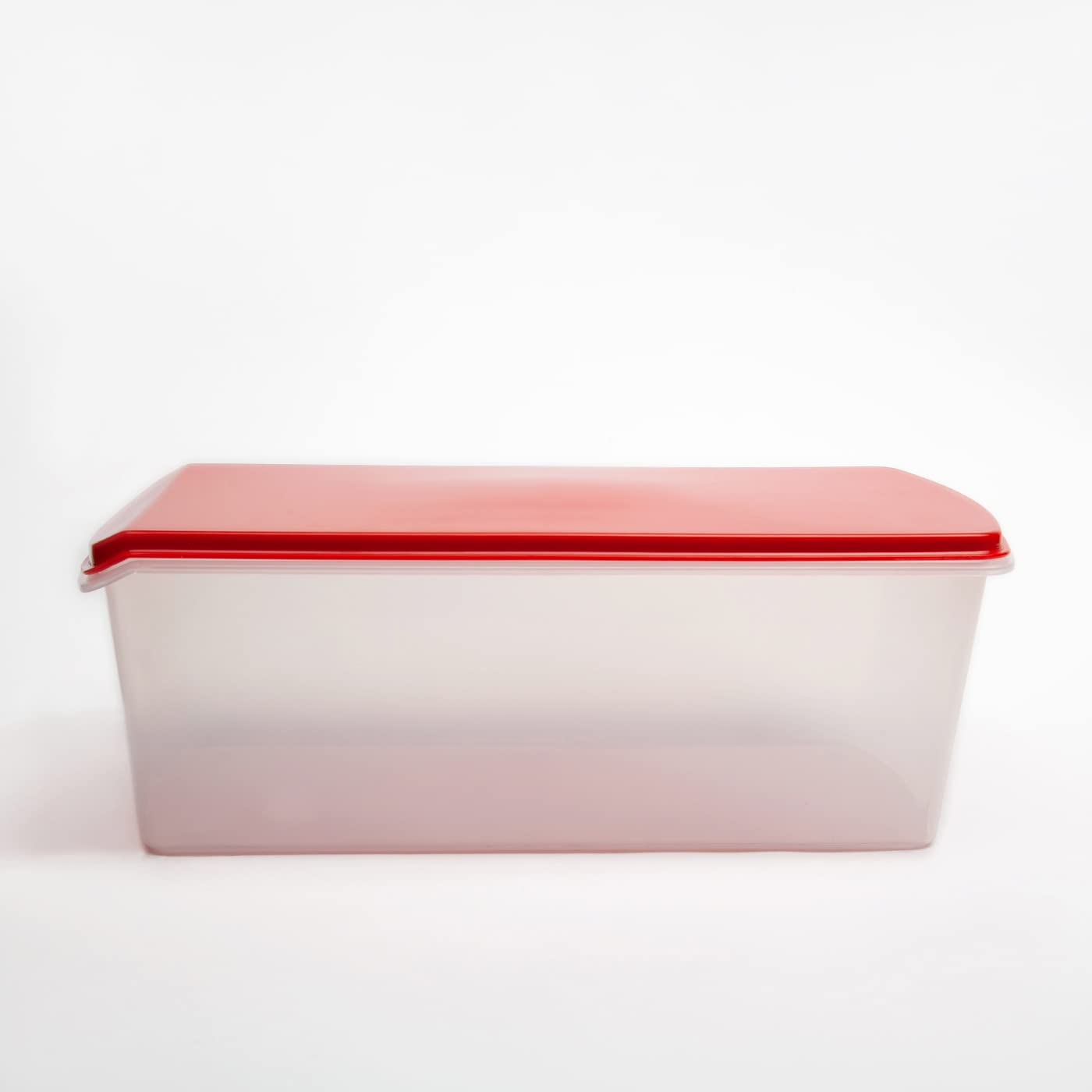 Gluman Large Bread Storage Box with Butter Dish | 100% Food Grade Plastic Bread Keeper & Butter Container | Dishwasher, Freezer Safe & Eco-Friendly | Perfect for Kitchen Countertop, Pantry Organization & Fresh Bread Storage (Red)