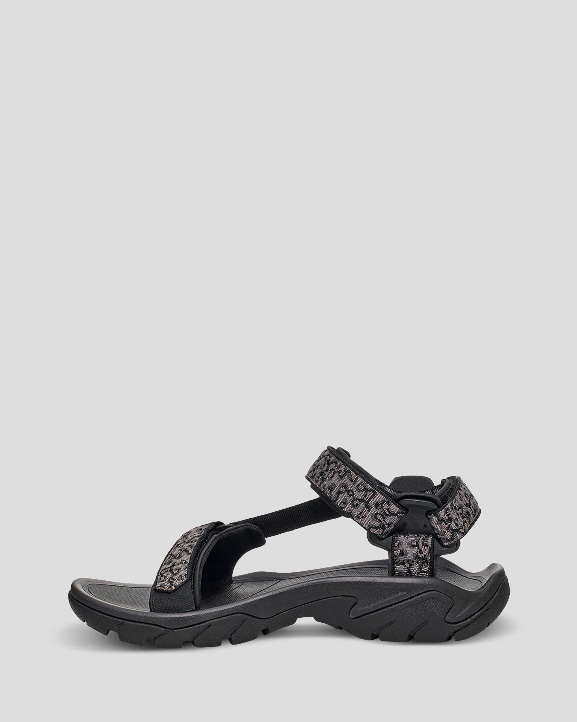 Men's Teva Terra Fi 5 Universal Sandals - Magma Black Grey | Waterproof Hiking & Outdoor Adventure Footwear for Men