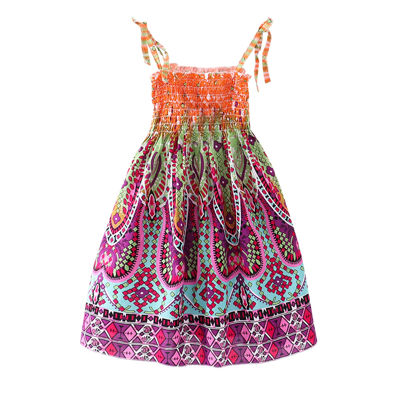2022 Summer Toddler Baby Girls Sleeveless Backless Sundress - Beach Vacation, Pool Party, Outdoor Play Outfits