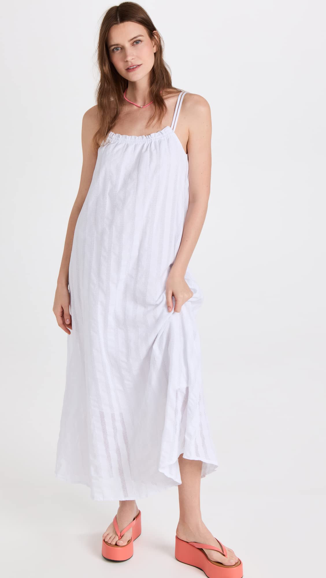 Steve Madden Women's FLOWGET About IT Dress - White, XS | Casual Summer Dress for Beach, Brunch & Date Night