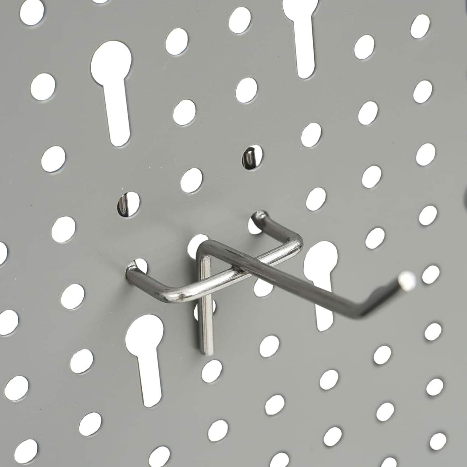 Tidyard 4-Piece Pegboard Wall Mounted Garage Storage System - Heavy Duty Tool Organizer Panel for Workshop, Garage & Home Organization (16
