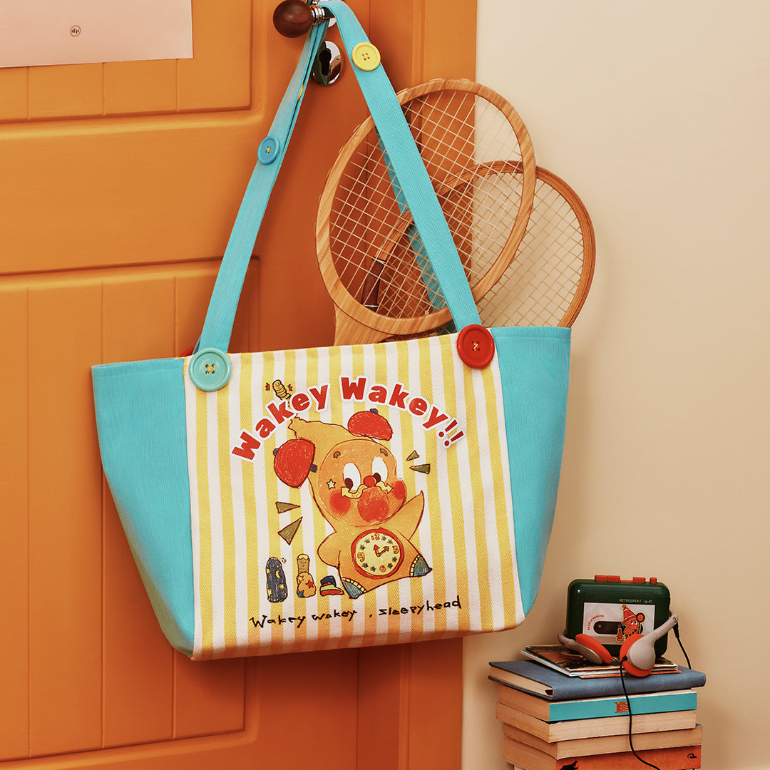 POP MART Twinkle Twinkle Be a Little Star Series Tote Bag - Stylish Cute Canvas Shoulder Bag for Women, Girls | Perfect for School, Shopping & Daily Use
