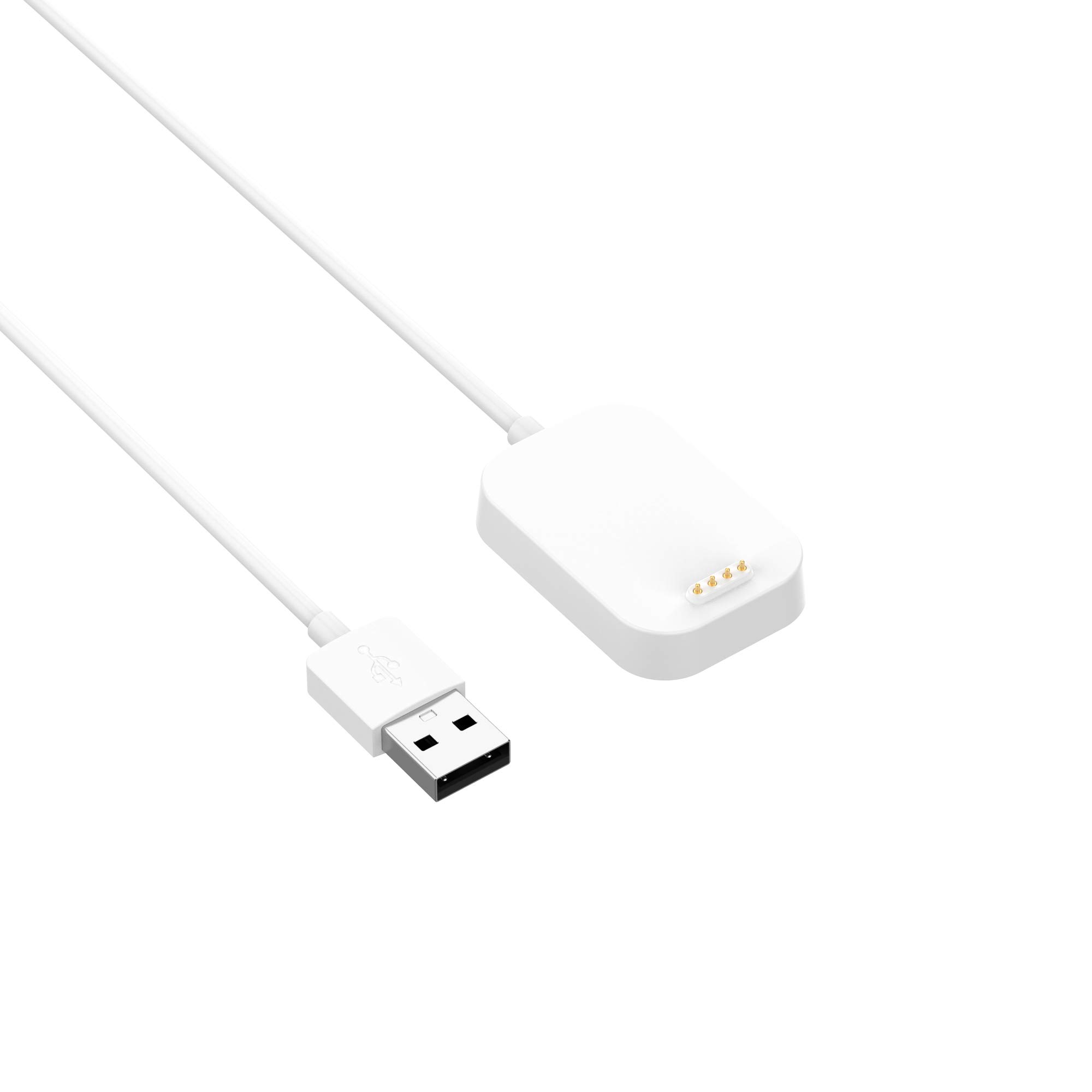 FitTurn USB Charger Cable for Verizon Gizmowatch & Disney Edition - Replacement Power Cord, Charging Dock & Data Sync Clip (White) - Perfect for Kids Smartwatch Charging at Home, School & Travel