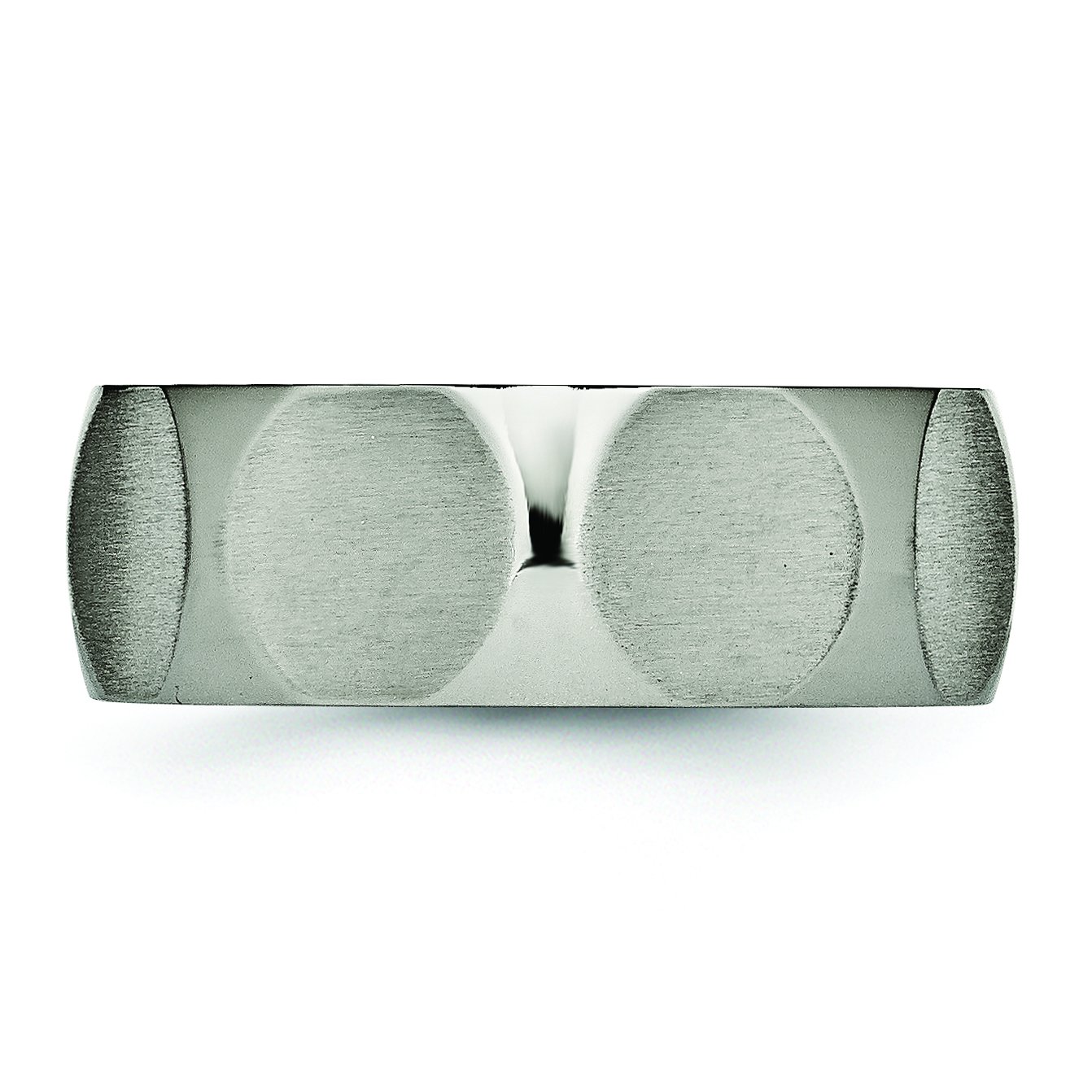 8mm Satin Titanium Men's Wedding Band Ring - Durable & Comfortable for Everyday Wear, Anniversary, and Special Occasions
