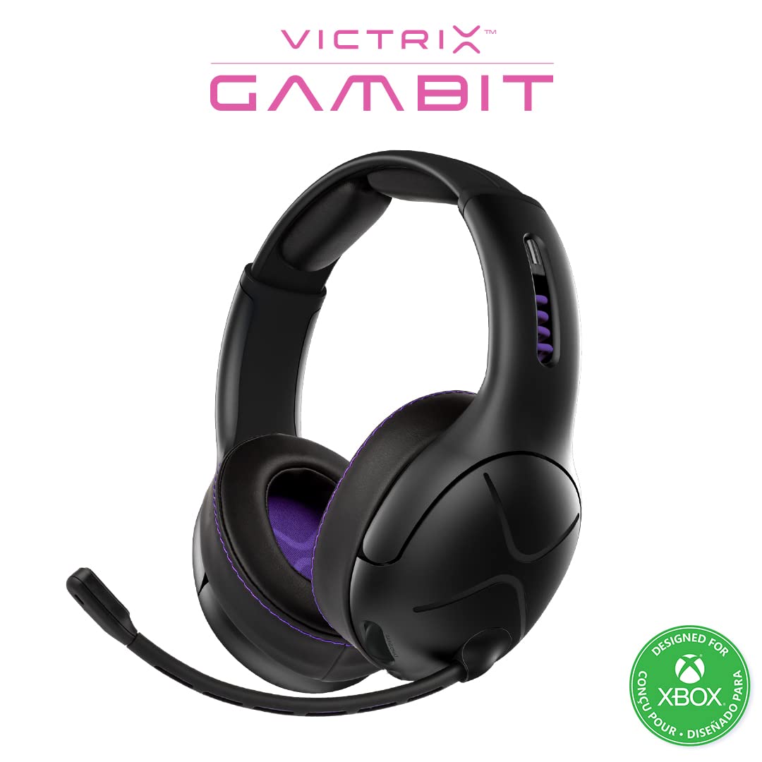 PDP Victrix Gambit Gaming Headset for Xbox One & Series XIS - Premium Sound, Noise Cancellation, Comfortable Fit - Perfect for Competitive Gaming & Immersive Play