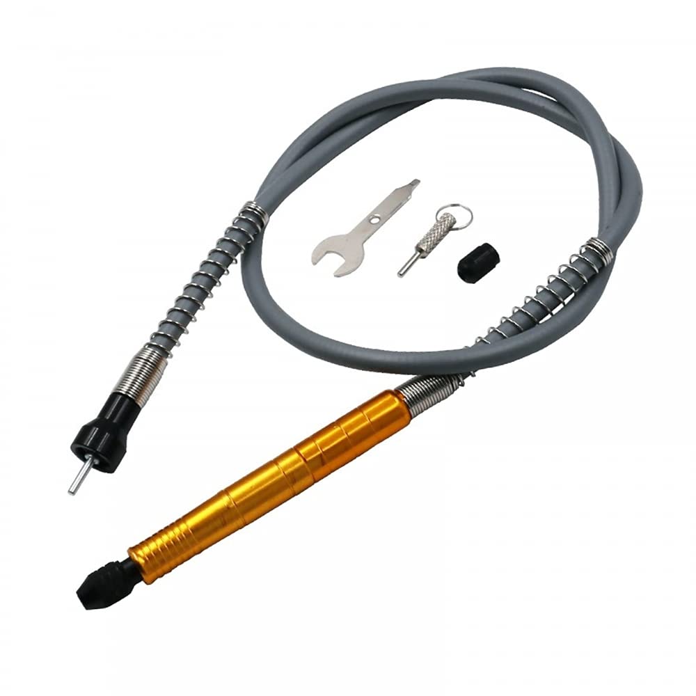 3.2mm Flexible Drill Shaft Adapter for Rotary Tools - Flex Shaft Extension with Chuck Head - Perfect for Engraving, Polishing & DIY Projects