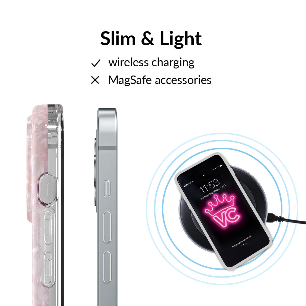 Rose Quartz iPhone Case - Elegant & Protective Phone Cover for iPhone 11/12/13/14/15 Pro Max - Perfect Gift for Women, Girls - Ideal for Everyday Use, Travel & Work