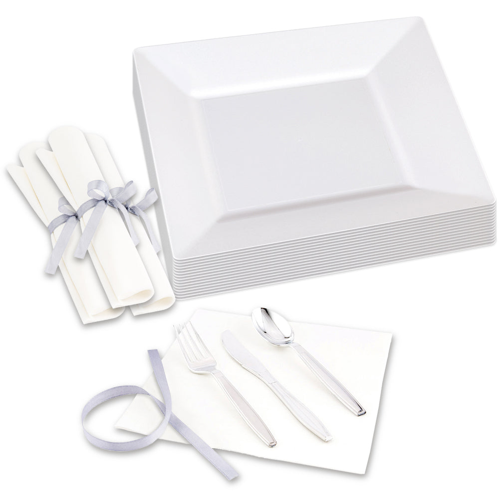 100-Pack White 10.75