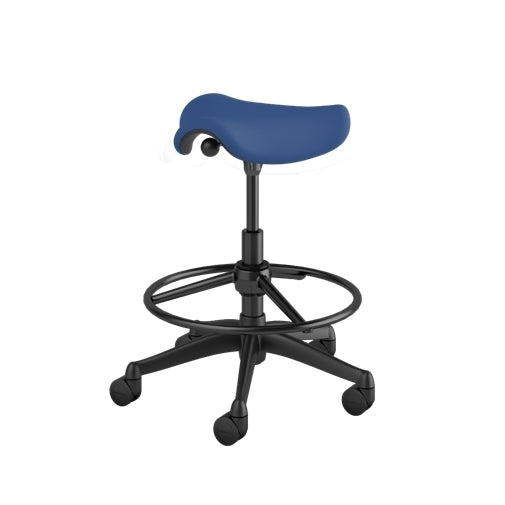 Pony Seat Stool with Graphite Frame - Kids Adjustable Step Stool for Bathroom, Kitchen & Playroom - Safe Non-Slip Toddler Standing Stool