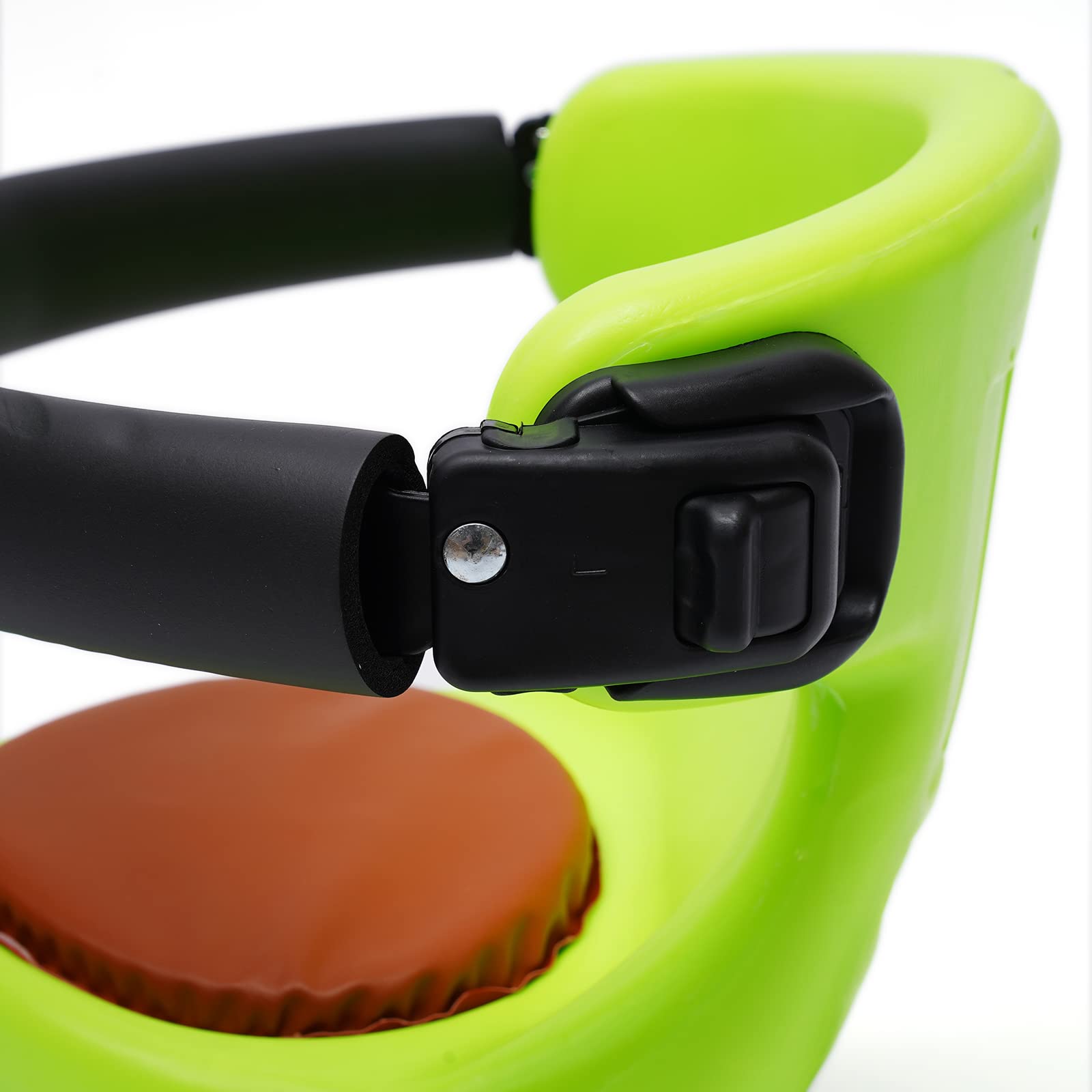 **Safe & Stable Front Child Bike Seat with Handrail - Comfortable Cushioned Chair for Toddlers & Kids - Perfect for Family Cycling, Commuting & Outdoor Adventures**