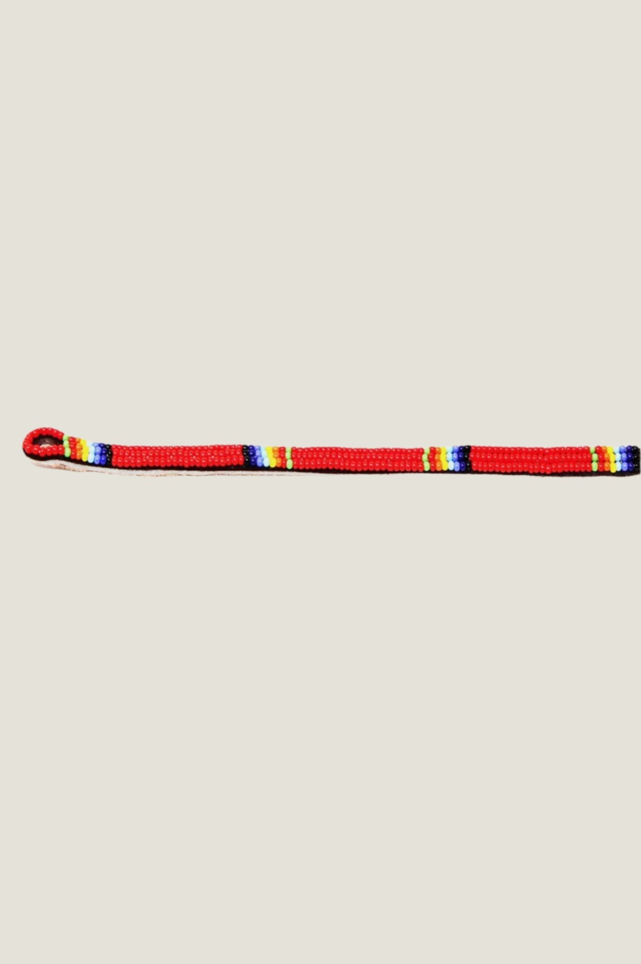 Authentic Maasai Beaded Bracelet - Red Tribal Handmade Jewelry for Women & Men - Perfect for Festivals, Weddings & Boho Fashion