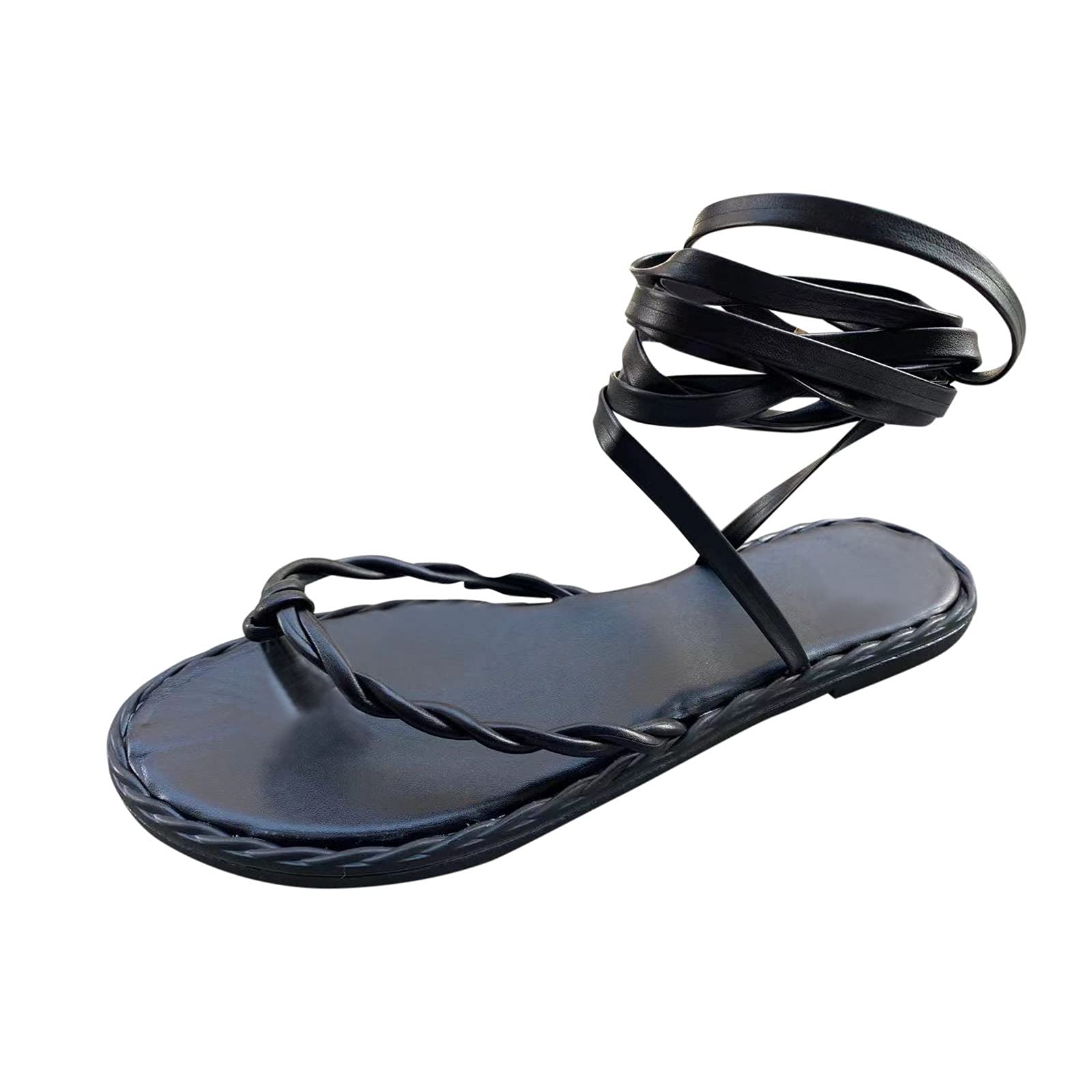 Retro Women's Strap Round Toe Sandals - Beach & Casual Fashion