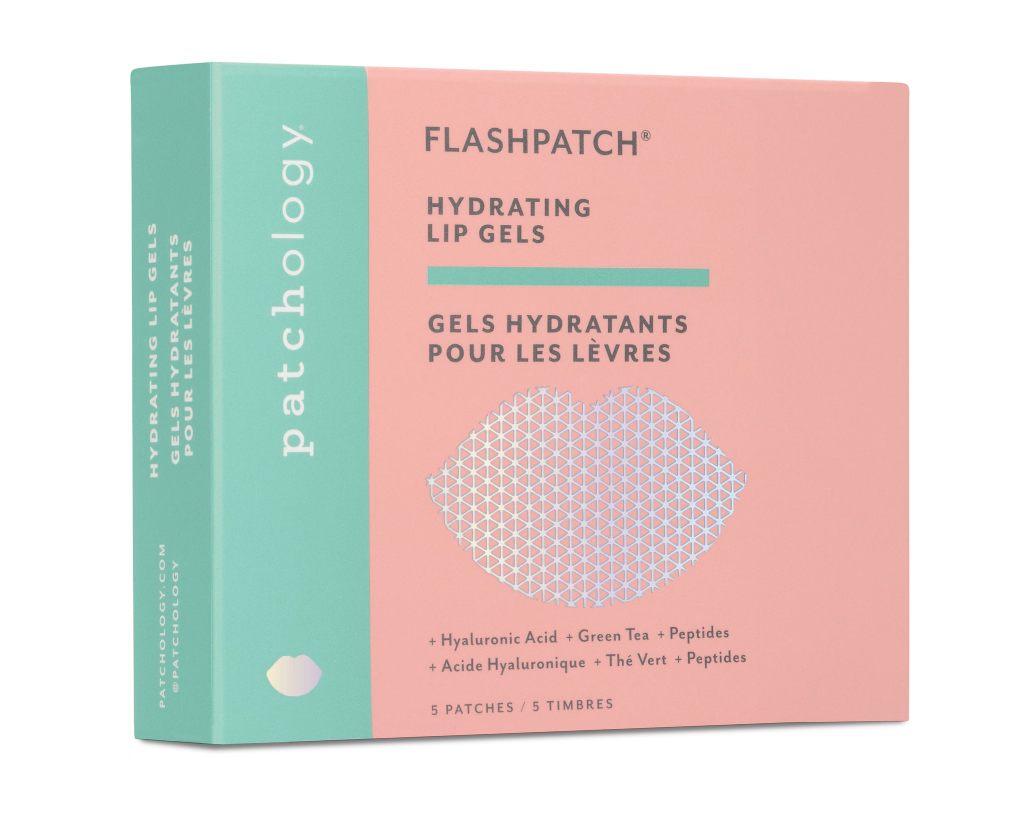 FlashPatch® Hydrating Lip Gels - 5 Pack | Moisturizing Lip Treatment for Dry, Chapped Lips | Perfect for Overnight Repair & Daily Hydration