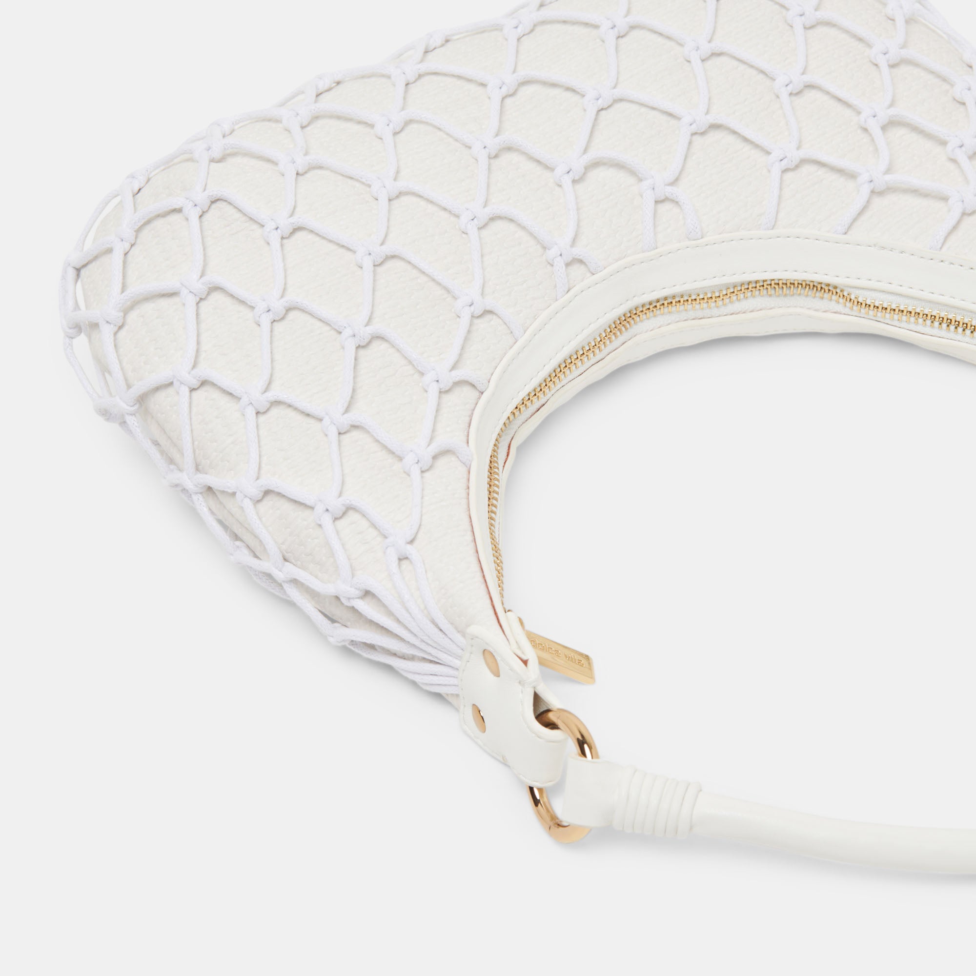 Positano Shoulder Bag - White Raffia Woven Handbag for Women | Beach Tote, Summer Vacation, Boho Chic Outfit Accessory