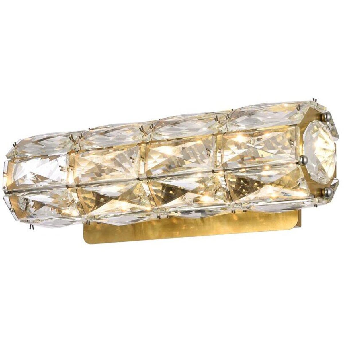 12 Inch Gold LED Linear Wall Sconce - Modern Indoor Lighting Fixture for Living Room, Bedroom & Hallway Decor