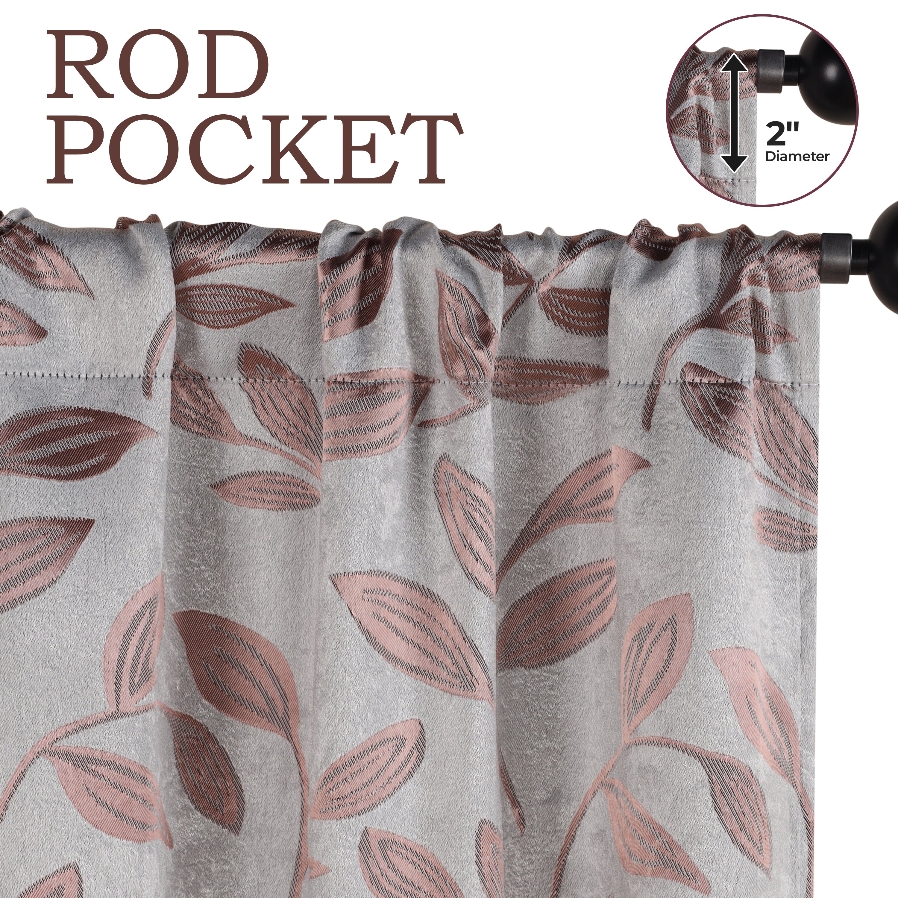 Machine Washable Blackout Curtains for Bedroom - Thermal Insulated Room Darkening Window Drapes (Set of 2 Panels) - Perfect for Nursery, Home Theater & Light Sleepers