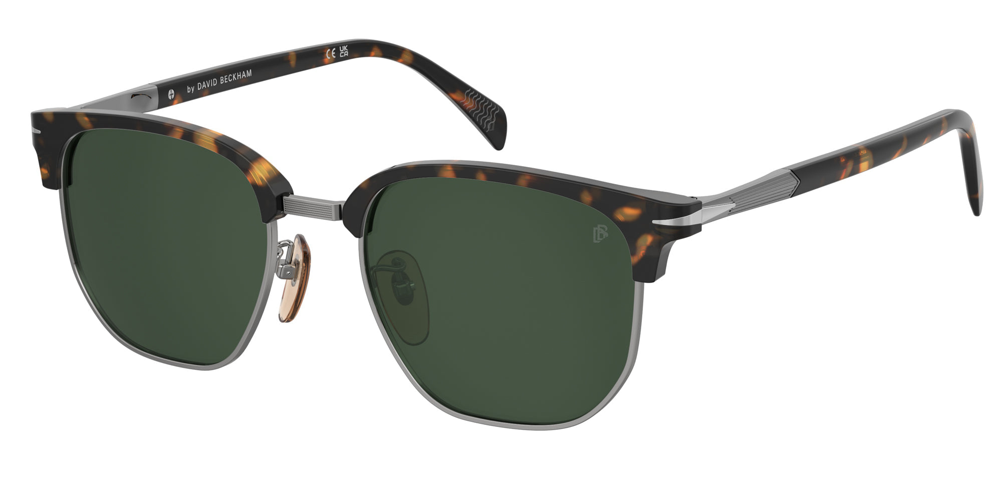 David Beckham DB1176/G/S Men's Sunglasses - Polarized UV Protection Aviator Style for Driving, Outdoor Sports & Fashion