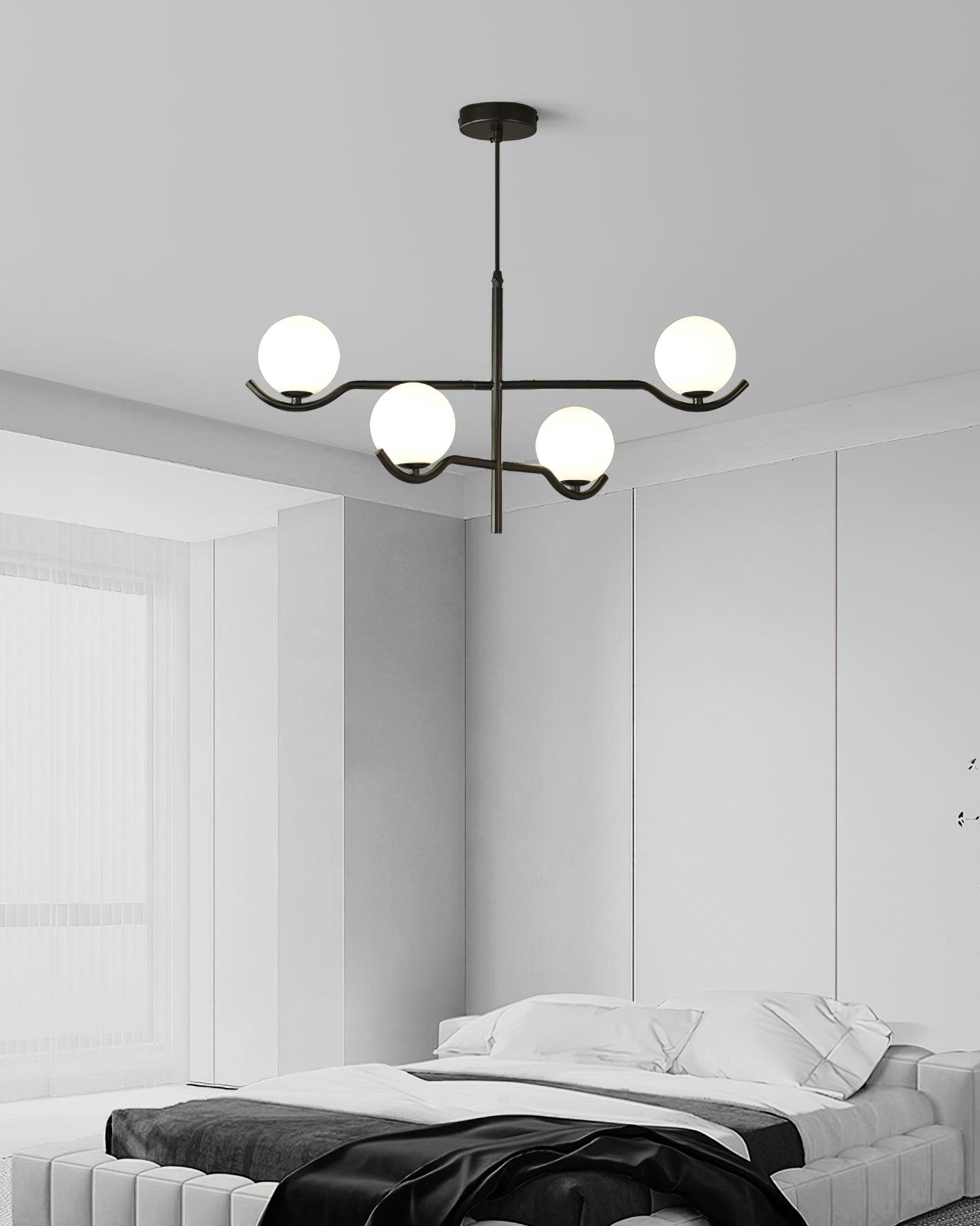 Elegant Doris Crystal Chandelier - Modern Ceiling Light Fixture for Dining Room, Living Room, Bedroom - Perfect for Home Decor & Wedding Venue Lighting