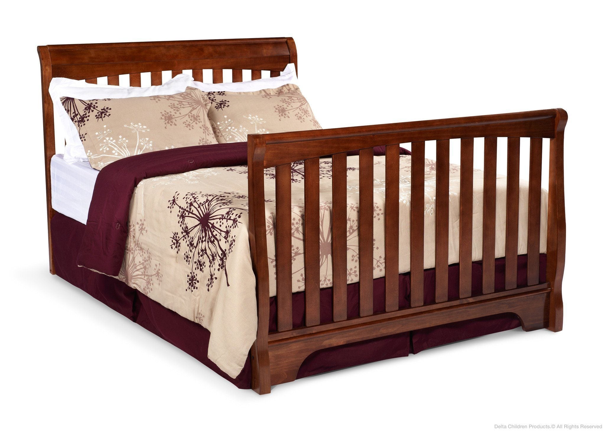 Eclipse 4-in-1 Convertible Baby Crib - Toddler Bed, Daybed & Full-Size Bed - Safe & Stylish Nursery Furniture for Boys & Girls - Perfect for Newborns to Teens Bedroom