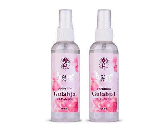Organic Essence Rose Water Set of 2 - Hydrating Facial Toner & Makeup Remover for Glowing Skin | Perfect for Daily Skincare & Spa Day at Home