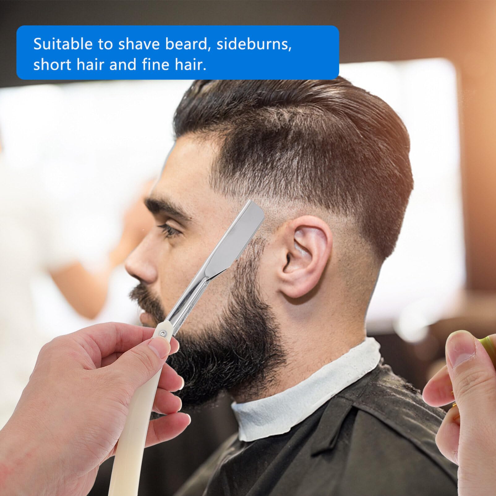 Healvian 2-Pack Barber Straight Razor Holder - Stainless Steel Shaving Blade Stand for Old Fashioned Manual Razors (Blades Not Included) | Perfect for Salon, Barber Shop & Home Grooming