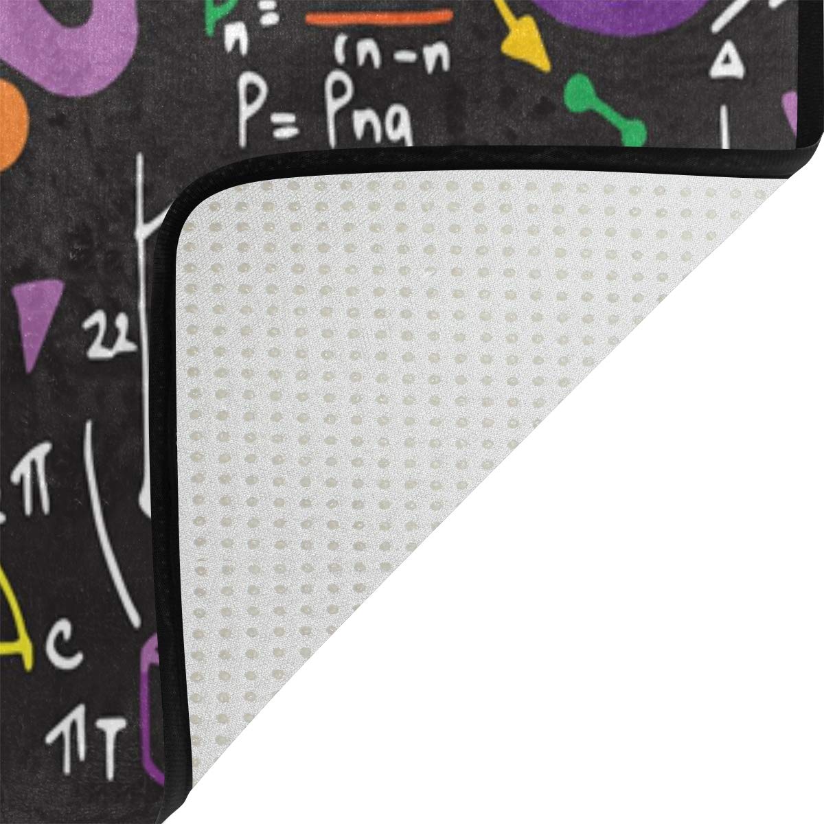 ALAZA Educational Physics & Math Area Rug - 7' x 5' Non-Slip Classroom Rug for Kids, Living Room & Bedroom Decor - Perfect for Study Rooms, Playrooms & Homeschool Learning