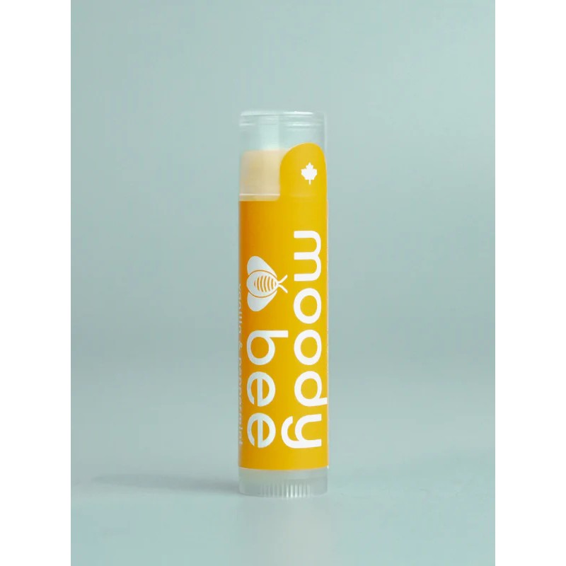 Moody Bee Lip Balm - Natural Moisturizing Lip Care for Dry & Chapped Lips - Perfect for Winter, Travel & Daily Hydration