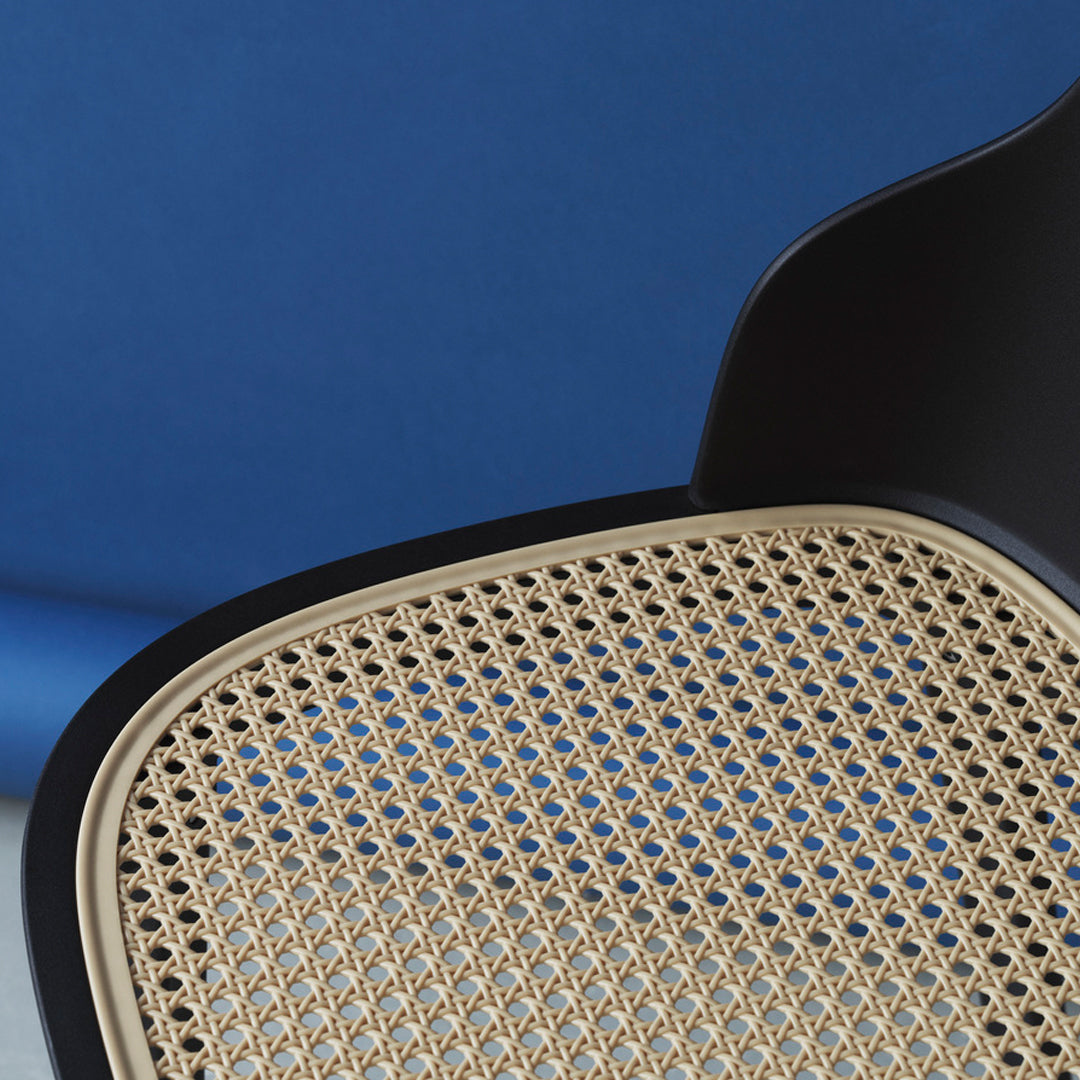 Allez Modern Dining Chair with Woven Wicker Seat - Comfortable & Stylish for Kitchen, Dining Room, or Patio