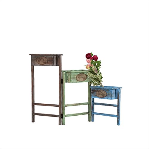 Rustic 3-Tier Folding Flower Stand Shelf - 78x13x53cm Rectangular Plant Holder for Indoor & Outdoor Use - Perfect for Garden, Balcony, Living Room Decor