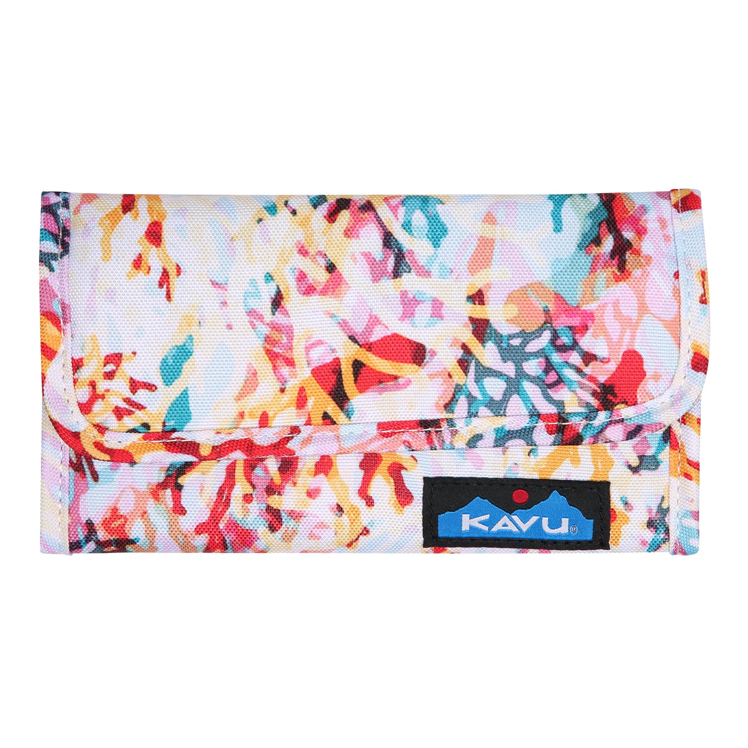 KAVU Mondo Spender Trifold Wallet Clutch - Slim RFID Blocking Travel Organizer for Men & Women - Perfect for Airports, Business Trips & Everyday Use