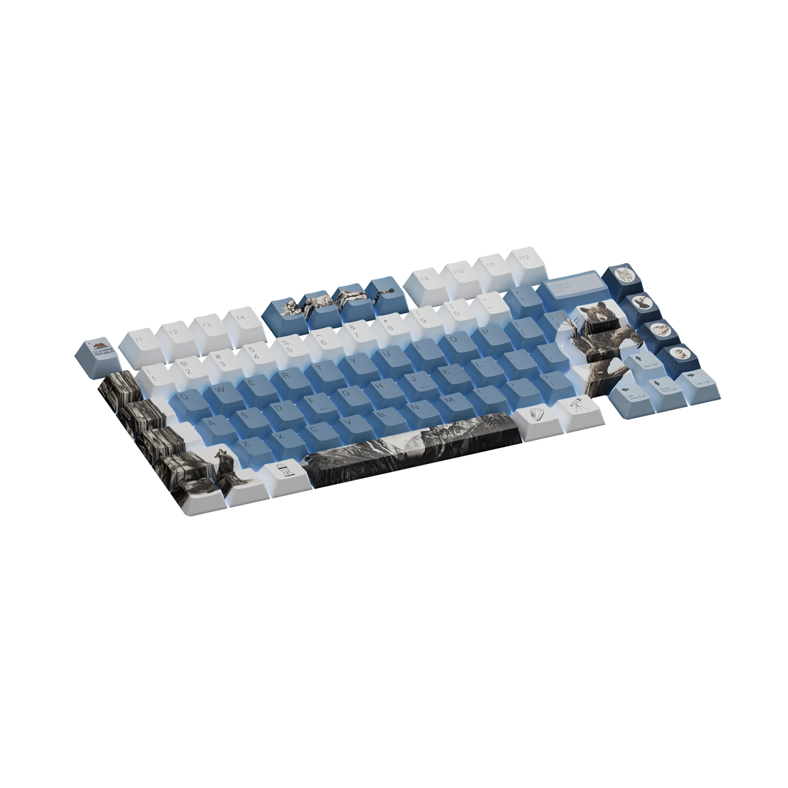 Limited Edition Yosemite Keycaps - Custom Mechanical Keyboard Keycaps for Gaming & Typing - Perfect for PC, Mac, and Office Use