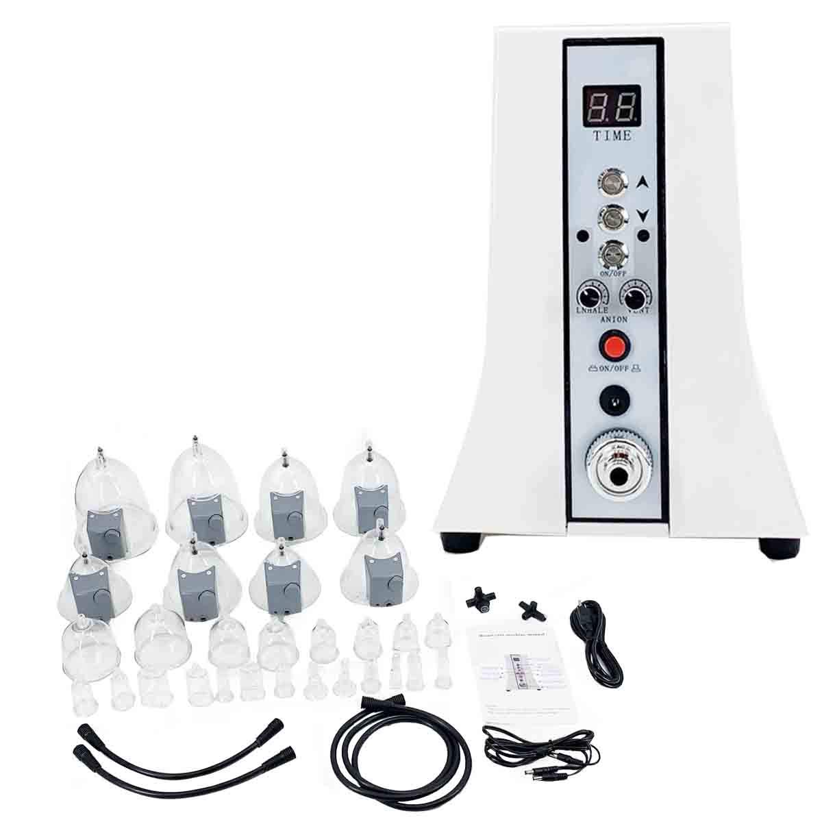 Professional Body Massage Vacuum Therapy Machine - 29 Cups Cupping Set for Pain Relief, Cellulite Reduction & Skin Tightening | Portable Suction Massager for Leg Shaping, Back Pain & Beauty Care | Perfect for Home Spa, Post-Workout Recovery & Relaxation Therapy