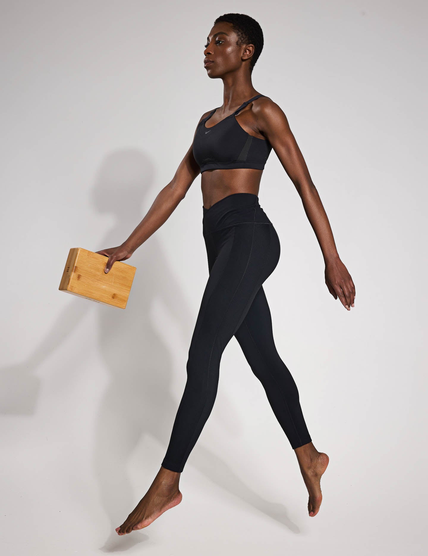High Waisted 7/8 Leggings for Women - One Wrap Tummy Control Workout Yoga Pants in Black | Perfect for Gym, Running & Everyday Wear