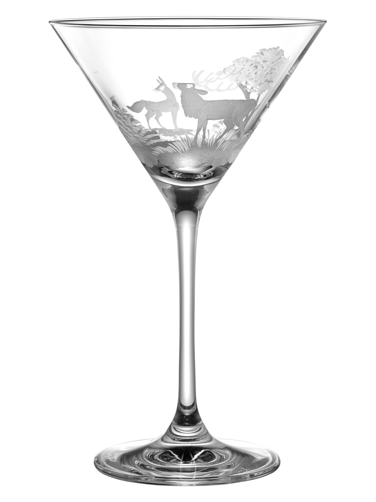 Premium Stag Martini Glass Set - Elegant Antler-Design Cocktail Glasses for Martinis, Whiskey & Gin - Perfect for Parties, Weddings & Home Bar Decor