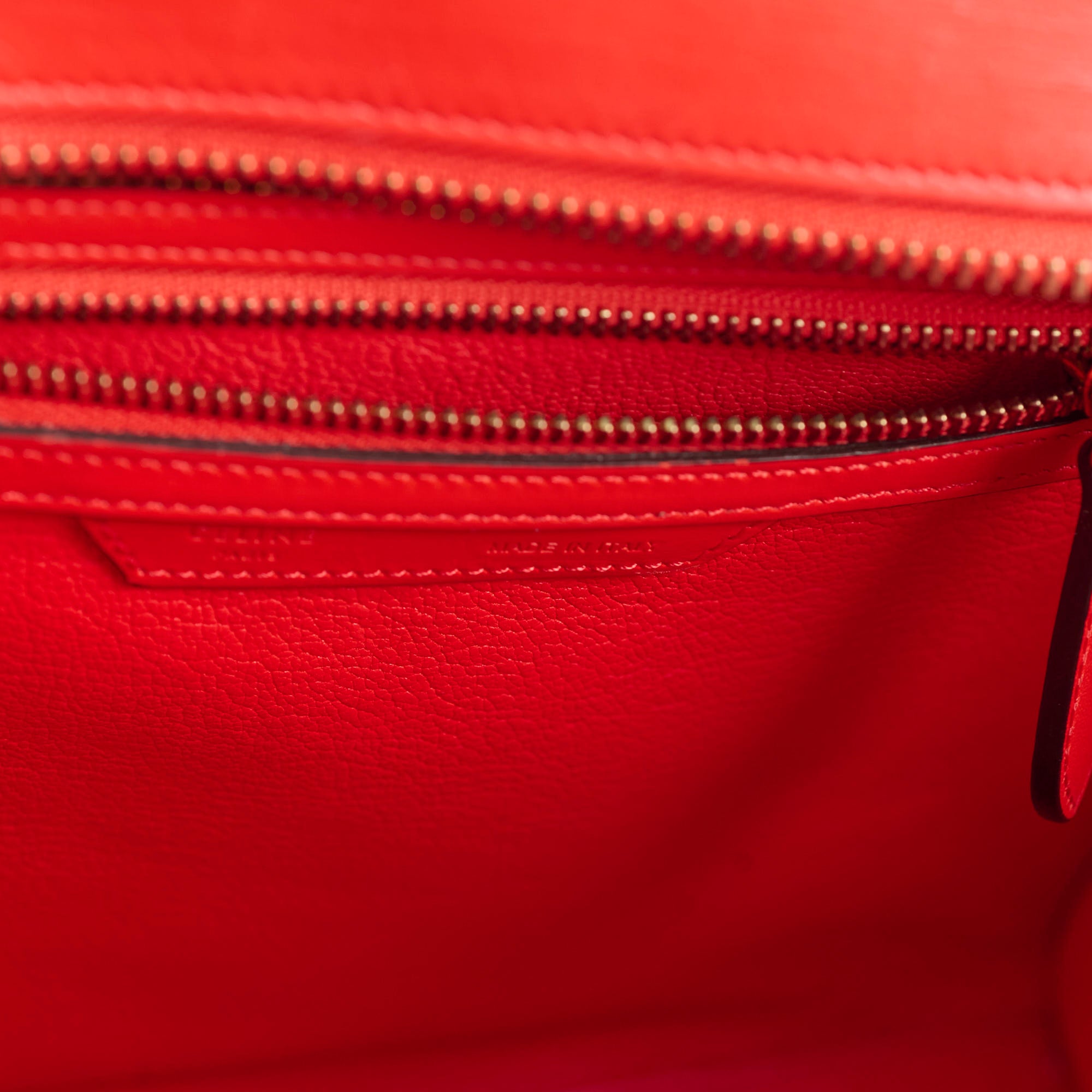 Celine Luggage Micro Handbag in Red | Genuine Leather Crossbody Bag for Women | Perfect for Work, Travel & Everyday Use