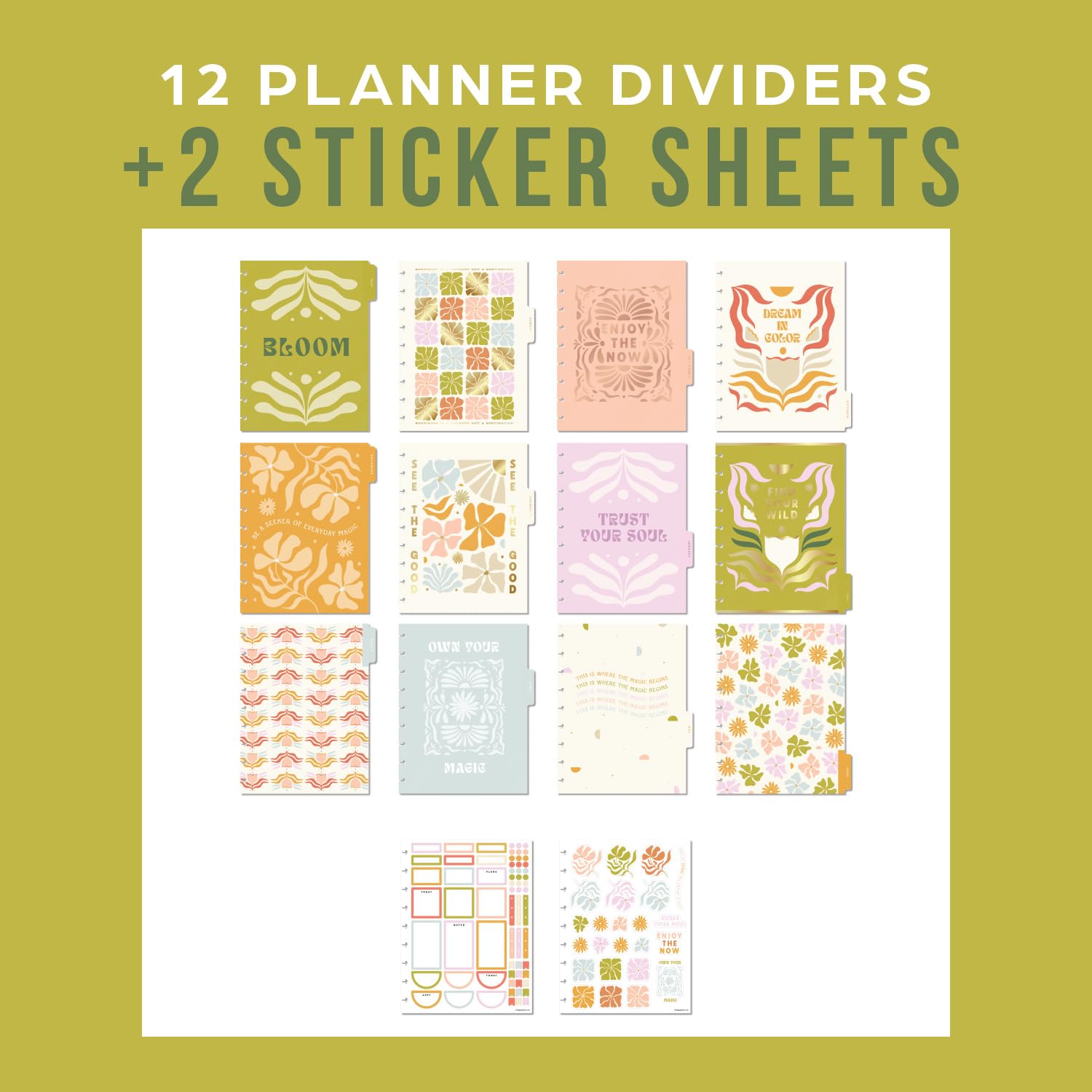 Happy Planner Disc-Bound Academic Planner 2024-2025 - 12-Month Dashboard Layout (July 2024 to June 2025) | Classic Size 7