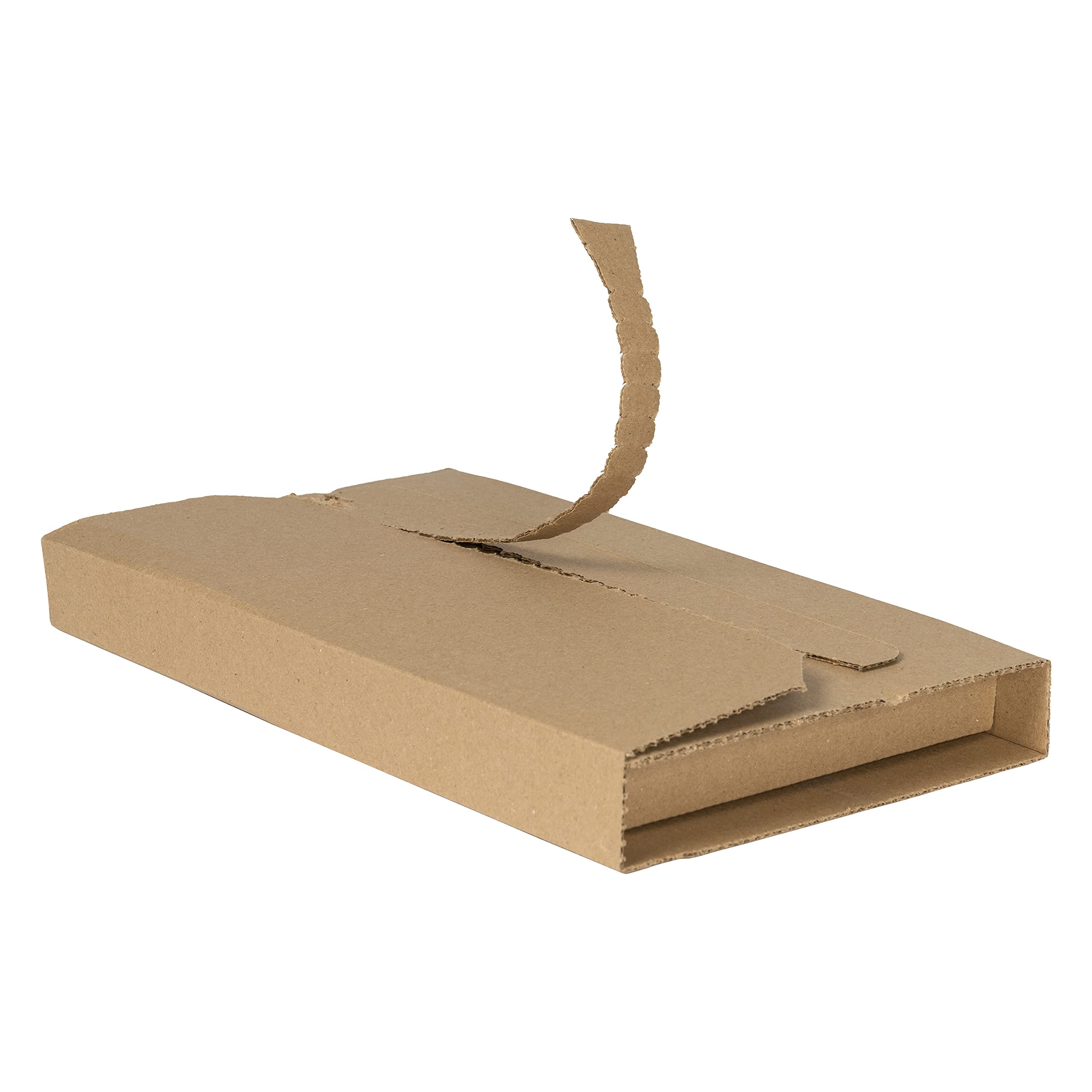 Eco-Friendly Recycled Kraft Cardboard Book Wraps 9.76 x 6.5 x 2.75 inches (248 x 165 x 70 mm) - 25 Pack | Sustainable Packaging for Books, Gifts & Stationery | Perfect for Bookstores, Libraries & Eco-Conscious Shoppers